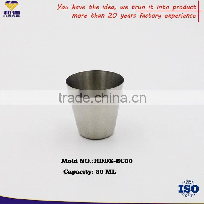 OEM Metal Tequila Shot Glasses Without Round Rim