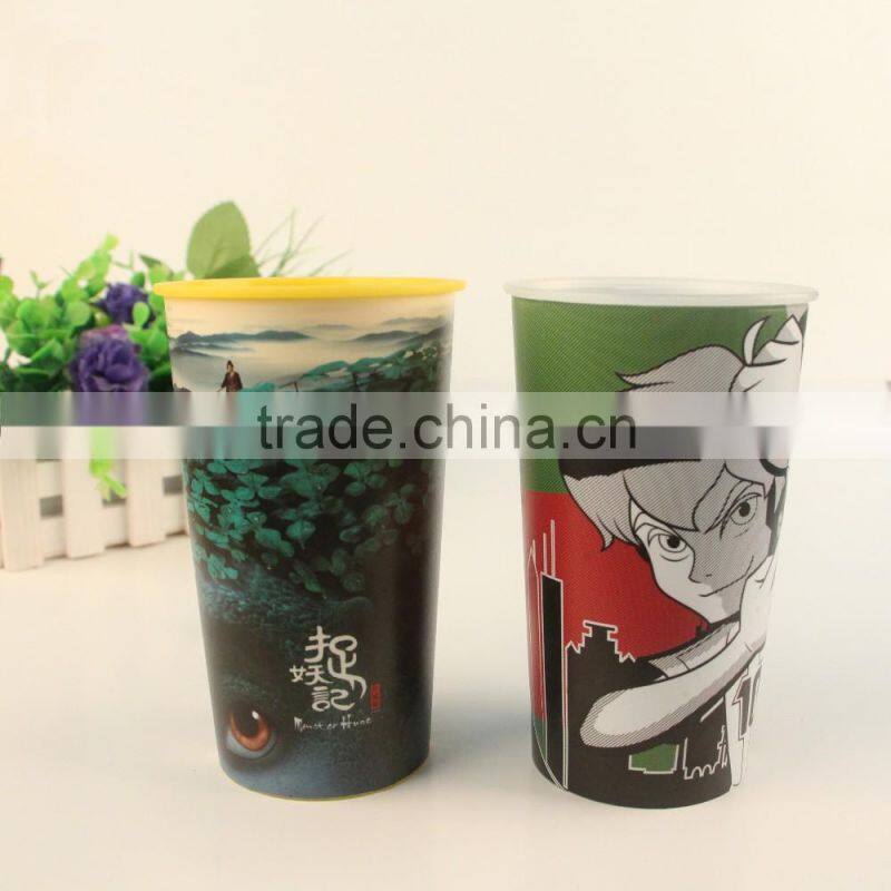 personalized design PP plastic cup 500ml for promotional