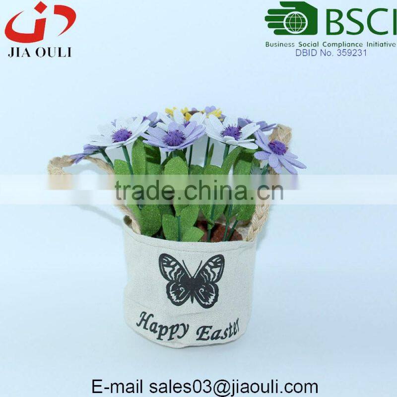 Hot products Screen Printing Linen grow bag