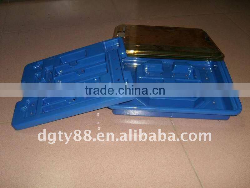 china factory ABS plastic thermoforming blister process ESD tray