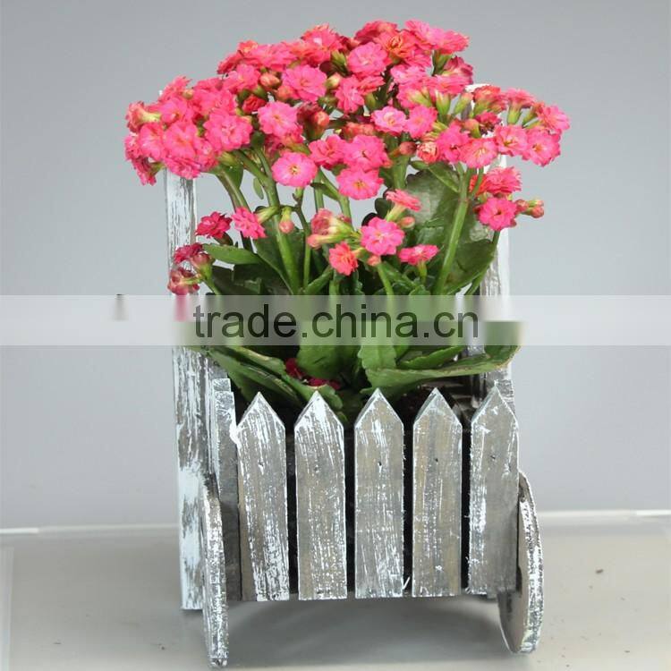 Wooden Cart Garden Planting Flower Pot/Decoration