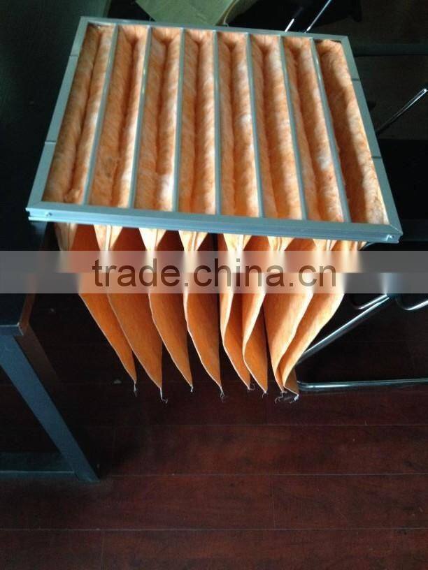 Air-condition fiber glass air filter bag with high quality