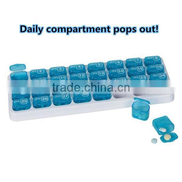 Portable medical pill organizer pill dispenser