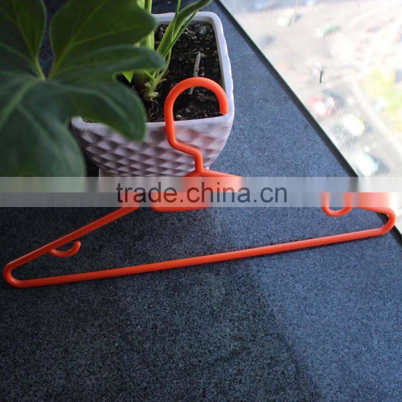 Orange thick clothes hanger plastic hanger