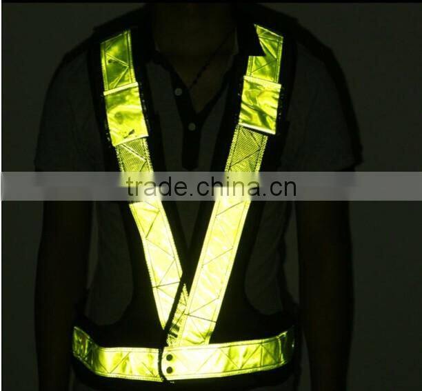 New fashion design colorful economical wholesale led safety reflective vest