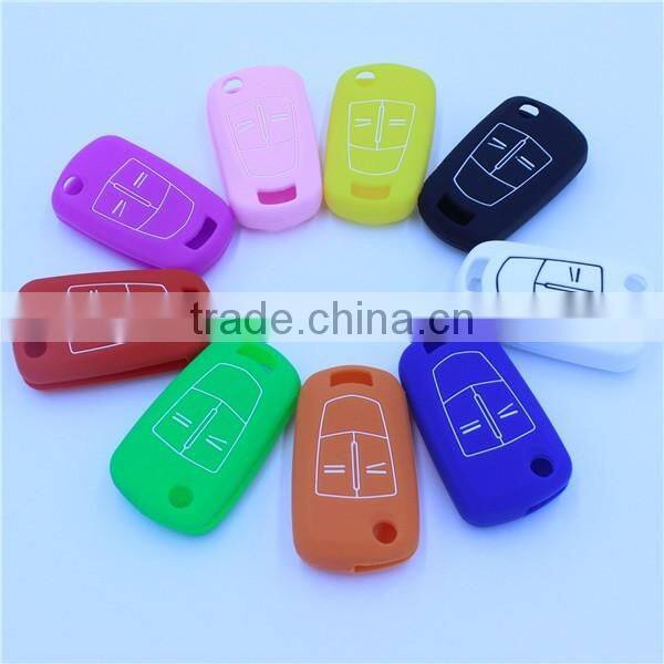 Silicone Remote Skin Cover fit for Opel Vauxhall 3 Button Flip Remote Key Case