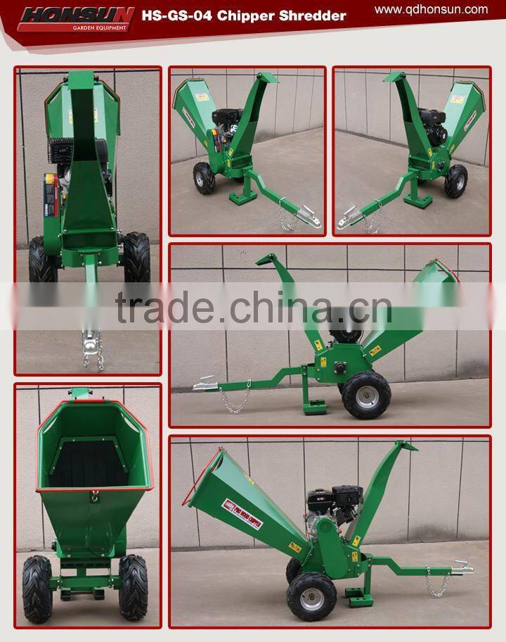 Comply with Europe Safety Regulation CE approved trailer mounted mobile diesel engine wood chips making machine