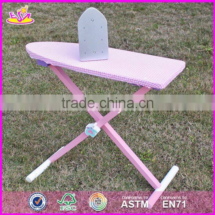 2017 New products children pretend play wooden toy ironing board W10D151