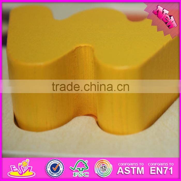 2016 New fashion kids literacy wooden brain teaser puzzles W14B070