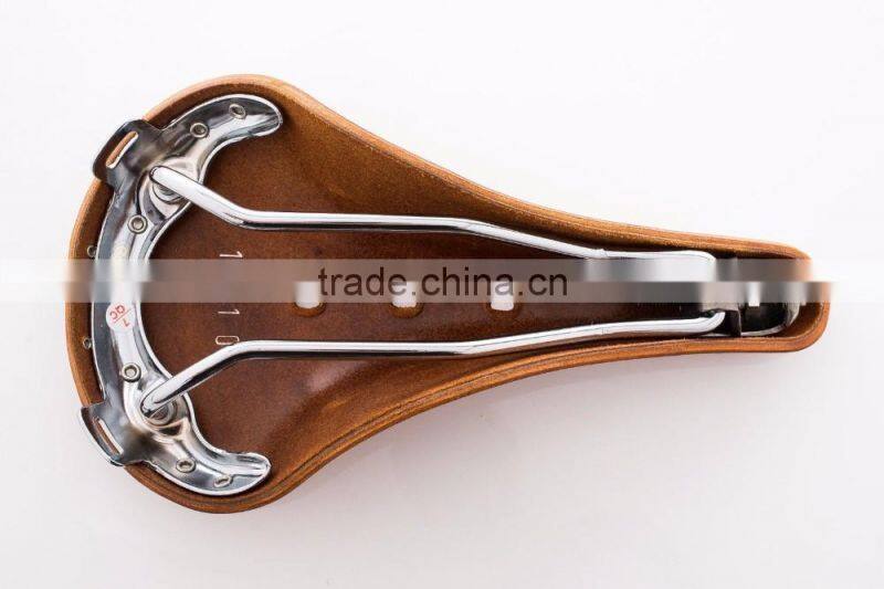 Still Promenade Saddle Vintage Classic Hand Made Leather Bicycle Saddle -Honey