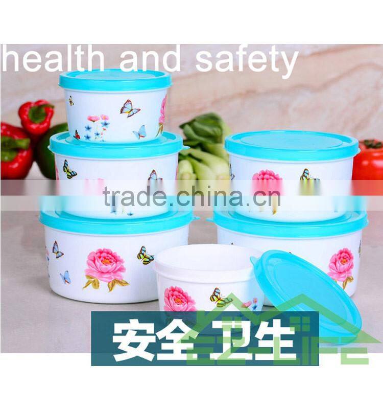 BPA free microwave safe food grade plastic kitchen food storage containers 3 pcs/set