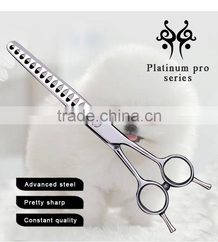 CA-715T 7inch 15teeth mirror polished thinning scissors pet grooming tools