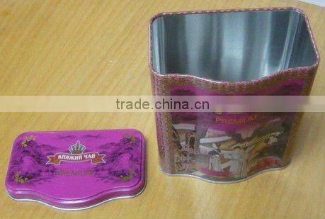 Special Wave Shaped Tea Can, Tea Canister