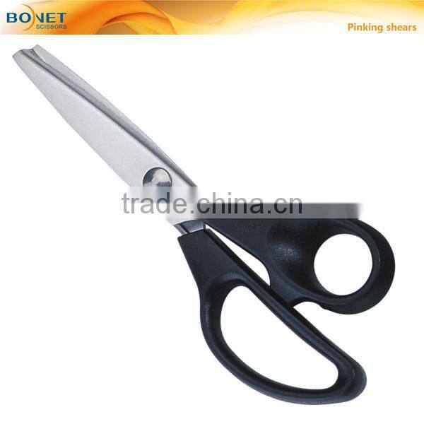 S21004 LFGB certificated 8-1/2" Pinking shears with plastic handle