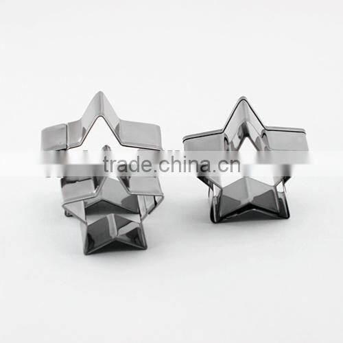100% food grade hot sale stainless steel baby star shape cookie cutter set good baking tools