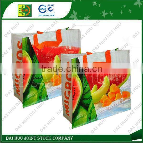 Various designs grocery PP woven bag for shopping
