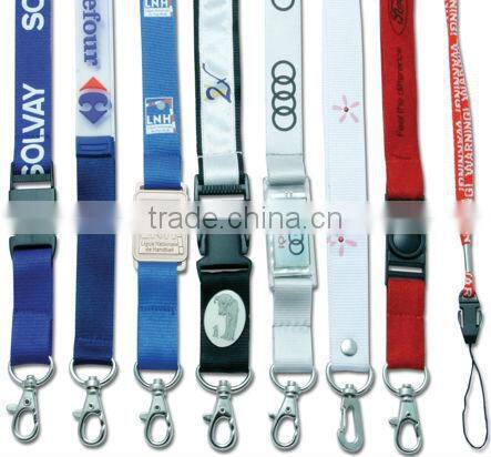 20mm nylon lanyard strap with screen printed logo