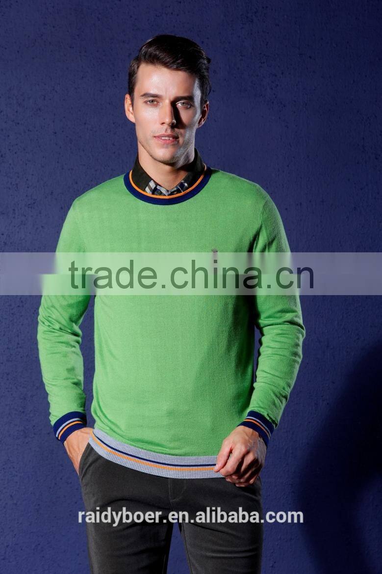 Men's college style basic sweater
