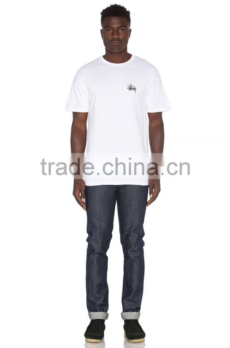 2017 Top Grade Casual Design Style Men's plain T-shirts for printing back