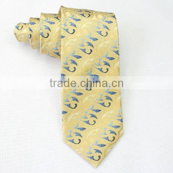 HD-7T66 High quality handmade Silk woven seven fold neck tie