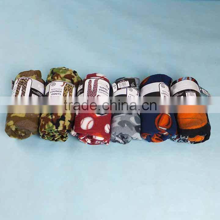 Cheap fleece pants Mens Winter Pyjamas pants stock, 141006b