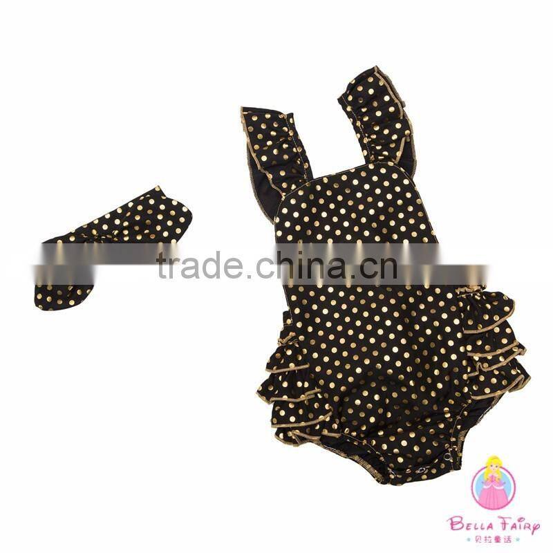 2017 Boutique Baby Clothing Baby Cotton Romper Summer Jumpsuits For Girls