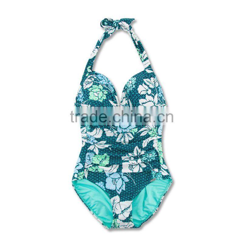 Kids Swimwear Flower Design One Piece Girl Swimsuit 2017