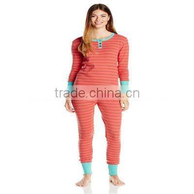 2016 Bottoms Out Women's Striped clothing Pajama Set