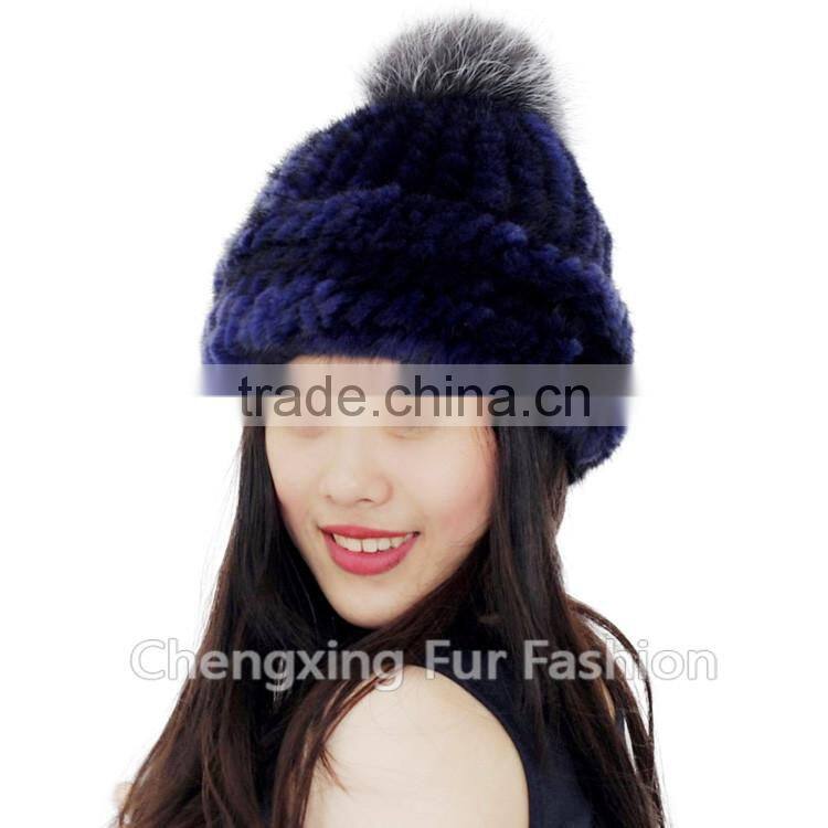 CX-C-239 Sunlight Mink Fur Hand knitted Funny Hat