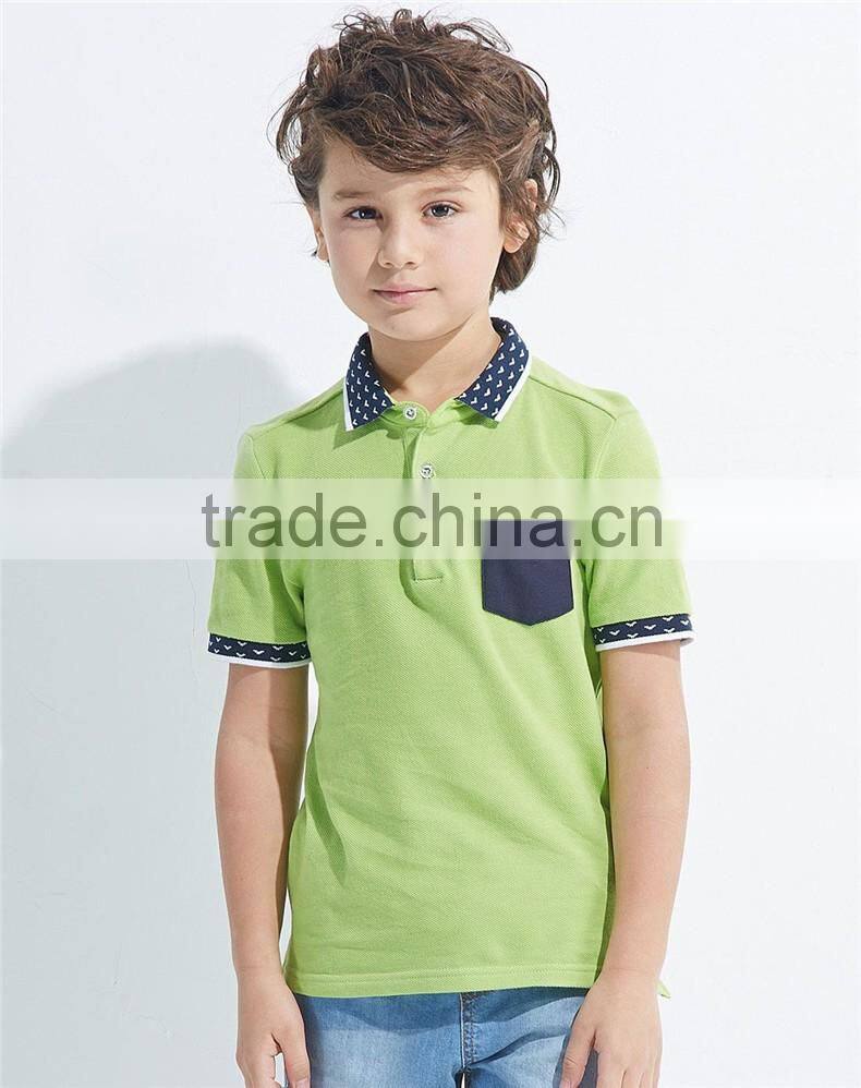 Hot sale OEM service 100% cotton good quality short sleeve polo t shirts for boy kids