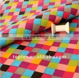 100% cotton checks canvas printed sofa cover fabric