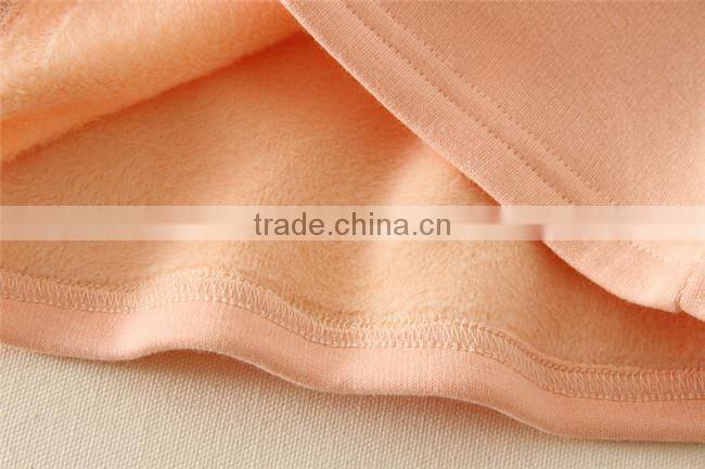 Factory in-stock supply solid colors undershirts long sleeves girl undershirt floral appliqued Girls Cotton eco-friendly Clothes