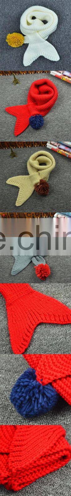 Cute Design High Quality 100% Cotton Children Kids Pashmina Scarf