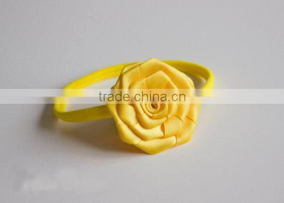 Baby Girl Headband Rose Flower Elastic Hairband Hair Accessories Casual Stylish Headbands