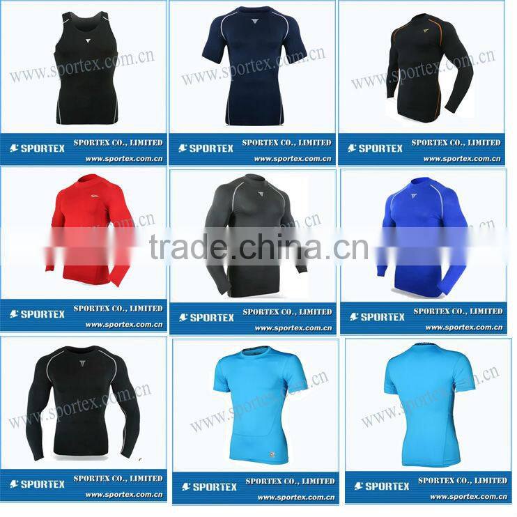 compression gear / sleeveless compression top / customed men's compression shirt