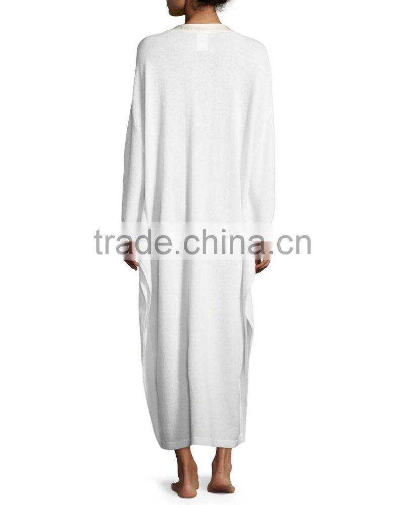 Wholesale customized cashmere dressing gown for ladies