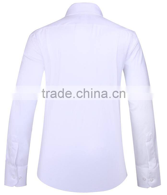 2017 lastest style men office long sleeves shirts solid color