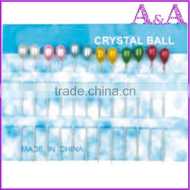best quality chape price colorful decorative pearl head pin