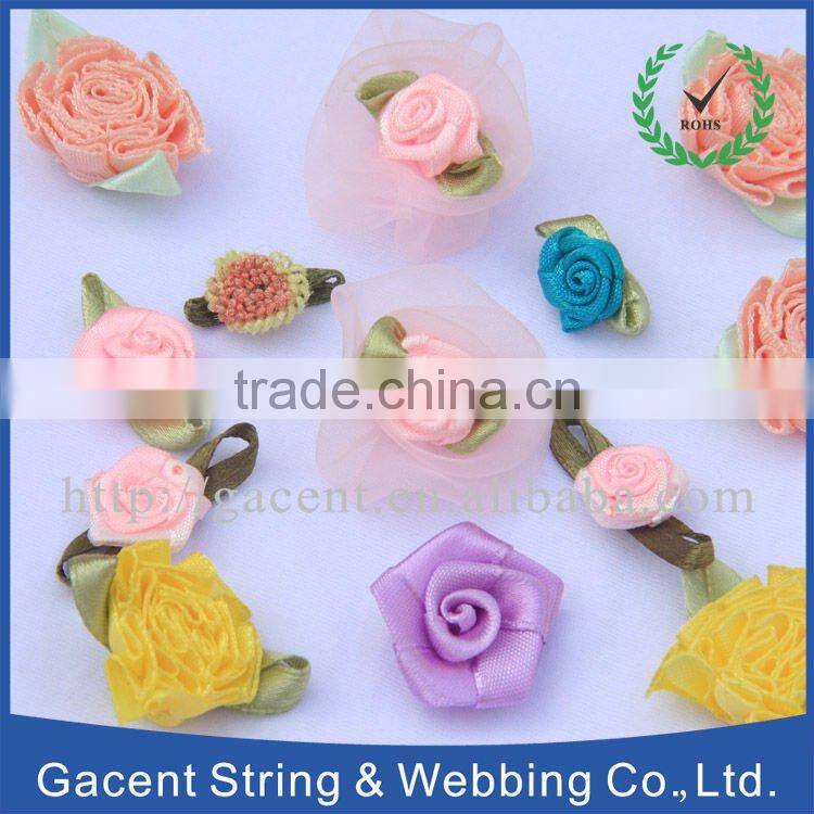 Decorative flower ribbon bow