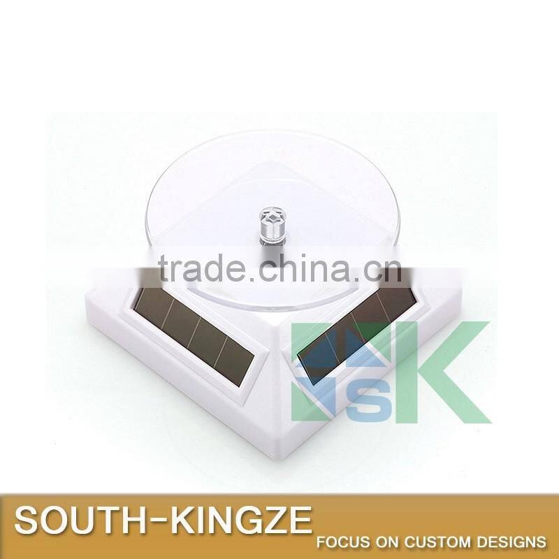 Skid Proof Acrylic Plate Rotating Black,Silver,Gold Chrome Sunshine Power Display Case