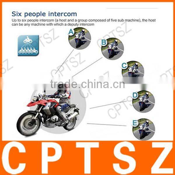 V6-1200 wireless communication system motorcycle Helmet intercom headset BT Bluetooth Intercom bluetooth walkie talkie