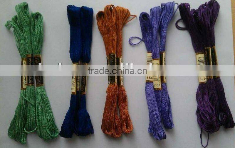100%egyptian cotton embroidery thread