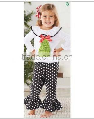 Cute Clothes Suits for Christmas Baby Girl Long Sleeve Cotton Santa Outfits