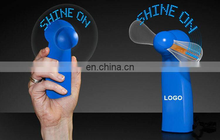Promotional Items Fancy Gift 11 Led Lights Hand Fan With Message