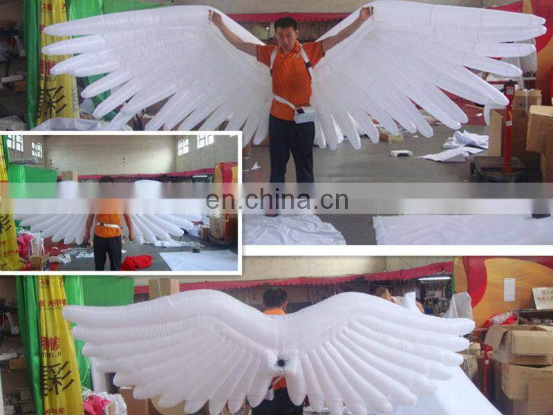 inflatable silver wings