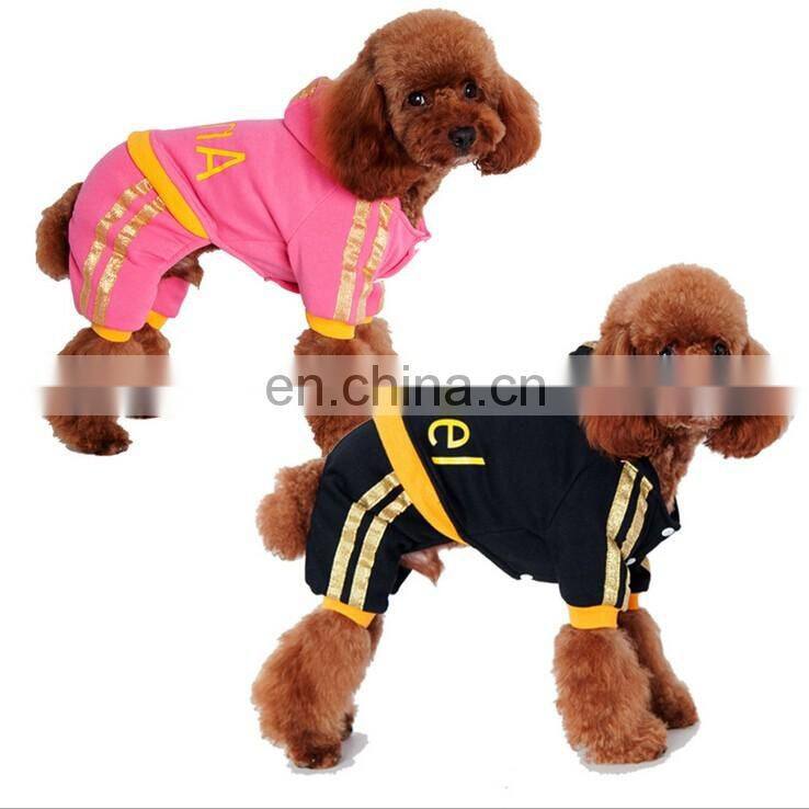 2 Colors Fashional Solid Soft Pet Garment Dog Fleece Hoodies