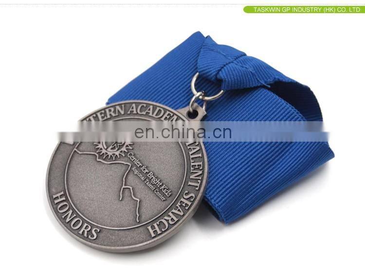 custom high quality honors medal with plating