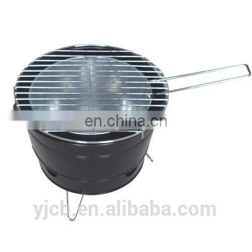 outdoor Barbecue equipment Wood handle rotating bbq grill fish shape BBQ tools