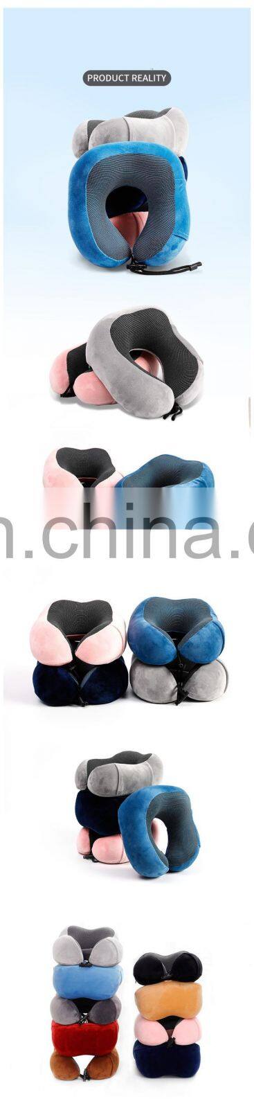 Cooling Set Eye Mask Neck support pillow Cushion 3 in1 U Shape soft Memory Foam Travel Neck Pillow