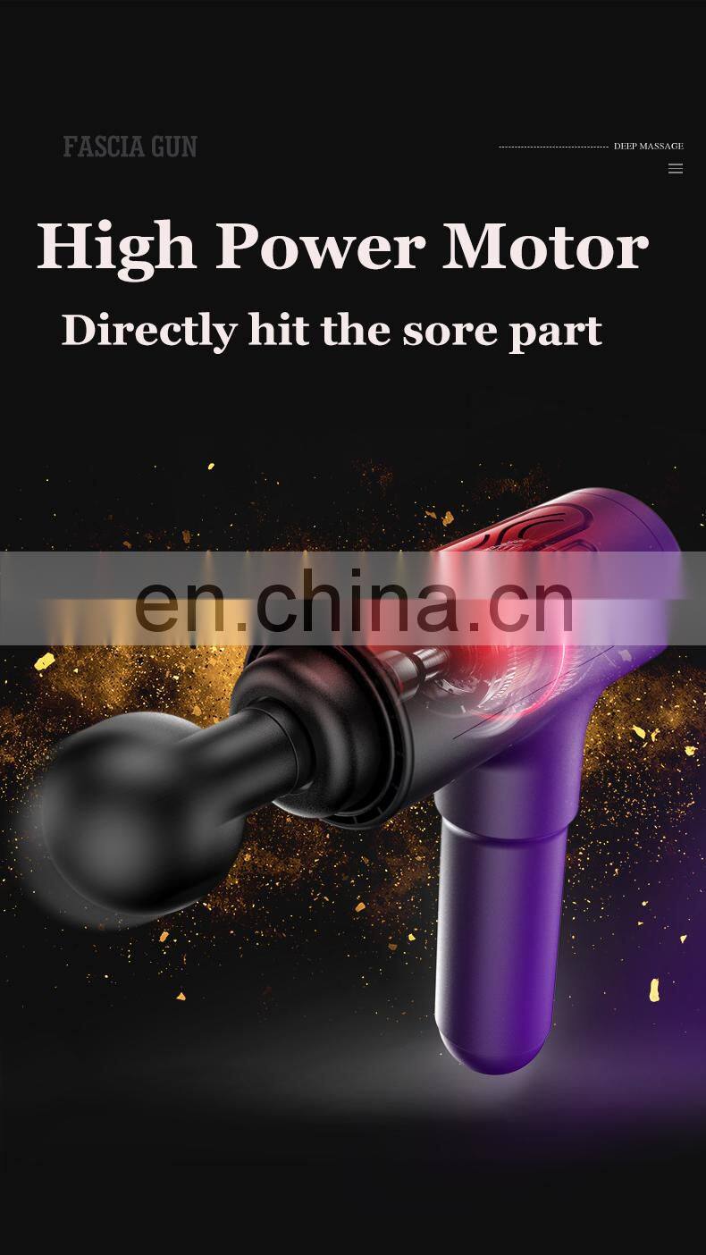 New 3 Levels Adjustable Smart Fascia Gun With High Power Motor